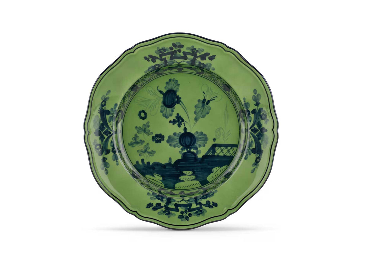 "Oriente Italiano" Malachite Flat Dinner Plate