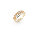“Dune” 18kt Orange Apricot Gold Diamond Ring