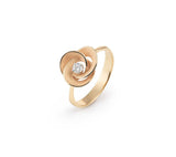 "Desert Rose" 18kt Orange Apricot Gold Diamond Ring