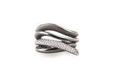 "Firenze" Galaxy Lux 18kt Black Lava Diamond Ring