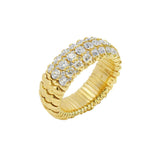 "Extensible" Giotto Half And Half Diamond Ring