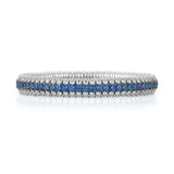 "Extensible" Giotto Sapphire 18kt White Gold Stretch Bracelet
