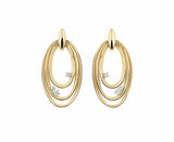 "Dune" Chic 18kt Yellow Gold Diamond Earrings