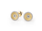 “Mystar” 18kt Yellow Sunrise Gold Earrings