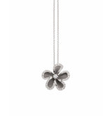 “Cherry Bloom” 18kt Gold Diamond Pendant Necklace