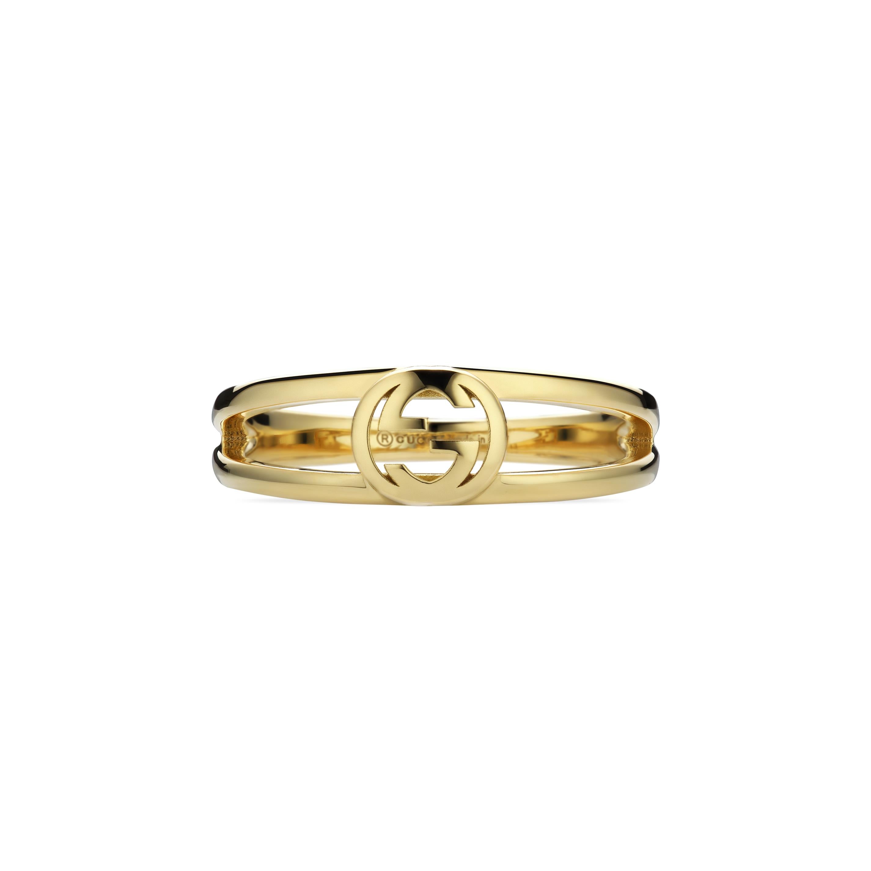 "Interlocking G" 18kt Yellow Gold Ring