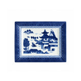 Blue Canton Rectangular Small Tray