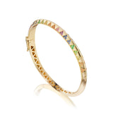 Knife Edge Rainbow Bangle
