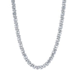 Multi-Shape Diamond Necklace in Platinum