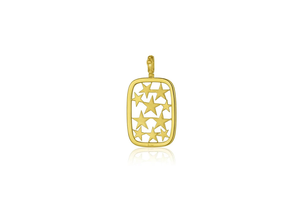 Starstruck Frame Pendant - Diamond & Grey Diamond