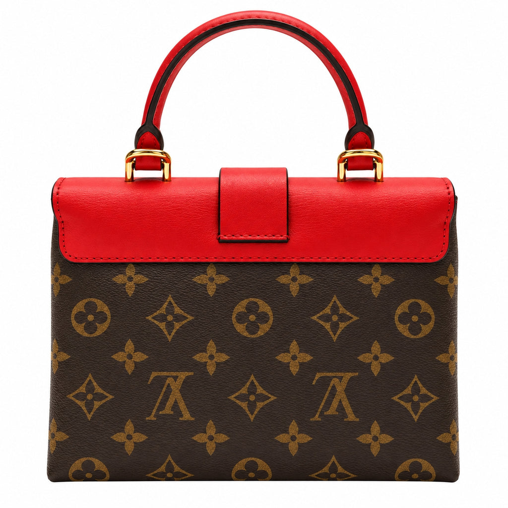 Louis Vuitton Monogram Red Locky BB, Gold Hardware, Strap
