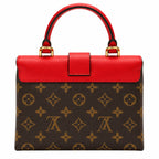 Louis Vuitton Monogram Red Locky BB, Gold Hardware, Strap