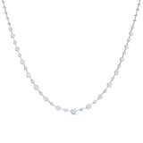 Starry Night Necklace with Alternating Diamonds