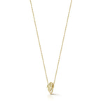 "Thoby" 18kt Yellow Gold Small Diamond Spiral Necklace