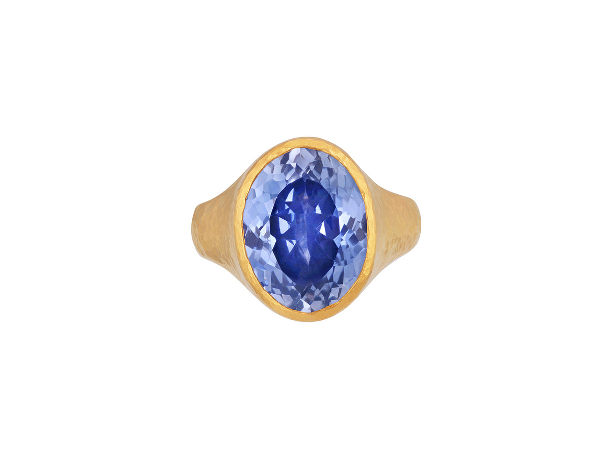 "One-of-a-Kind" 24kt Gold Sapphire Ring