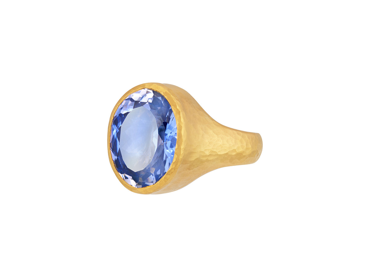 "One-of-a-Kind" 24kt Gold Sapphire Ring