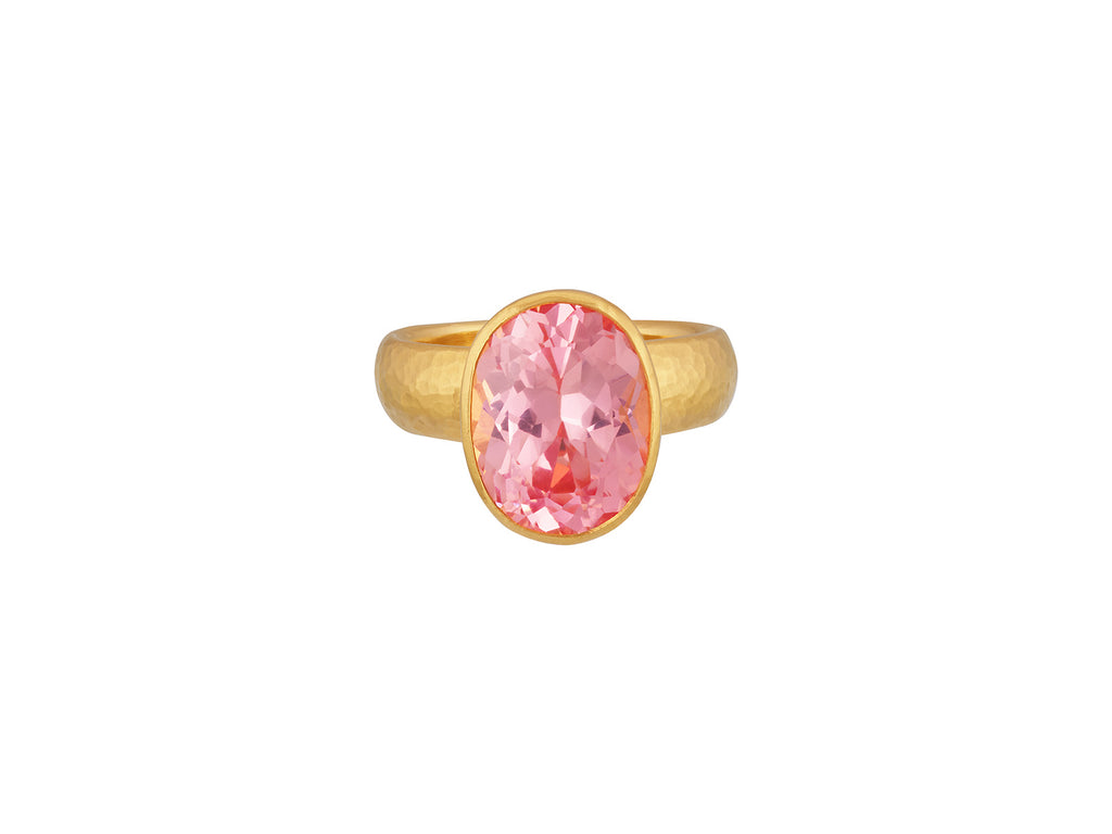 "One-of-a-Kind" 24kt Gold Pink Sapphire Ring