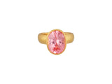 "One-of-a-Kind" 24kt Gold Pink Sapphire Ring