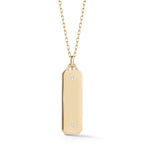 “Dora” 18kt Yellow Gold Diamond Large Tablet Charm