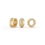 "Quentin'" 18kt Yellow Gold Diamond Rondelle Pendant