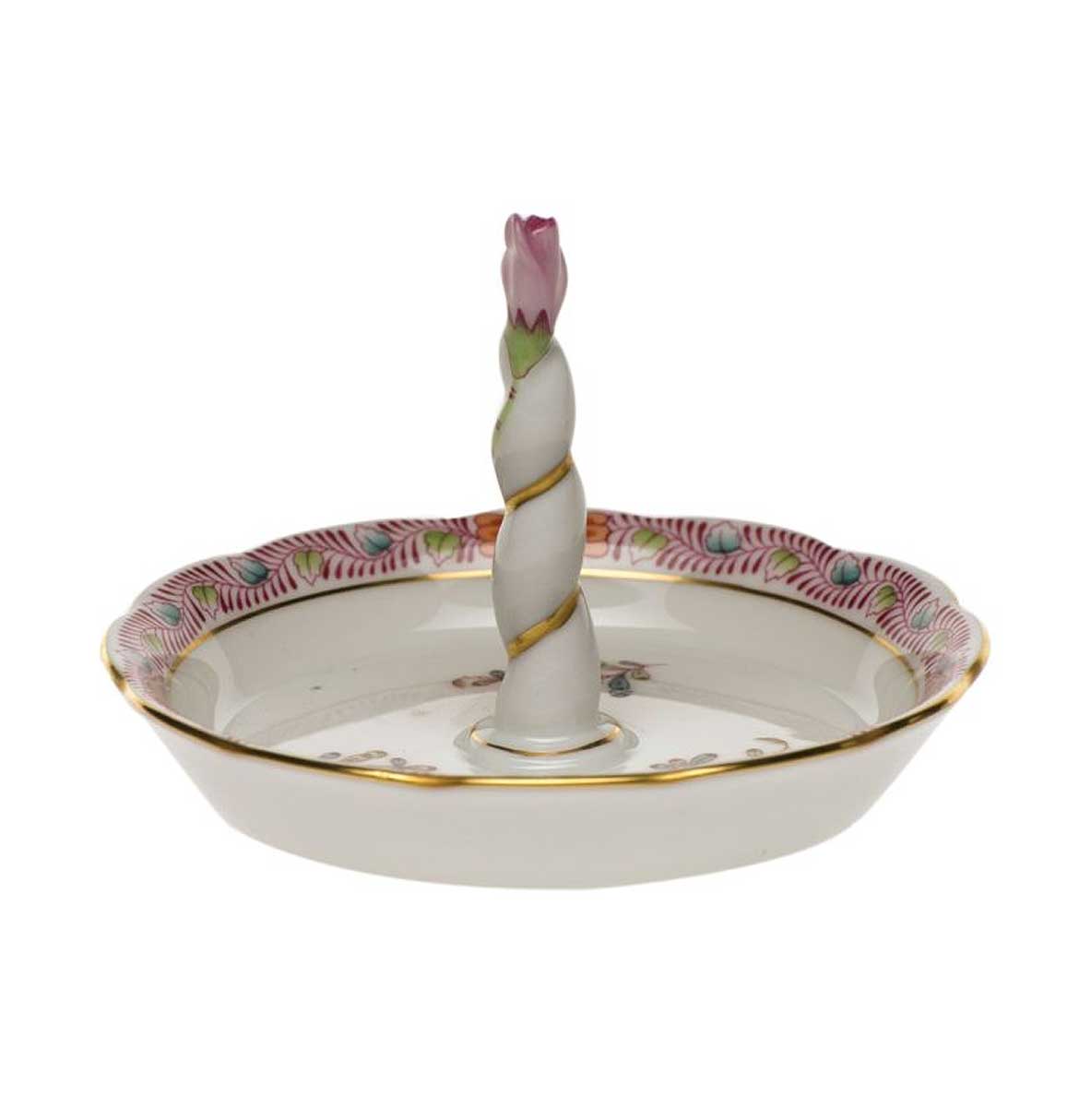 Ring Holder With Rose Bud