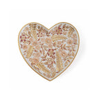 Aria Floral Heart Trinket Tray - Pink