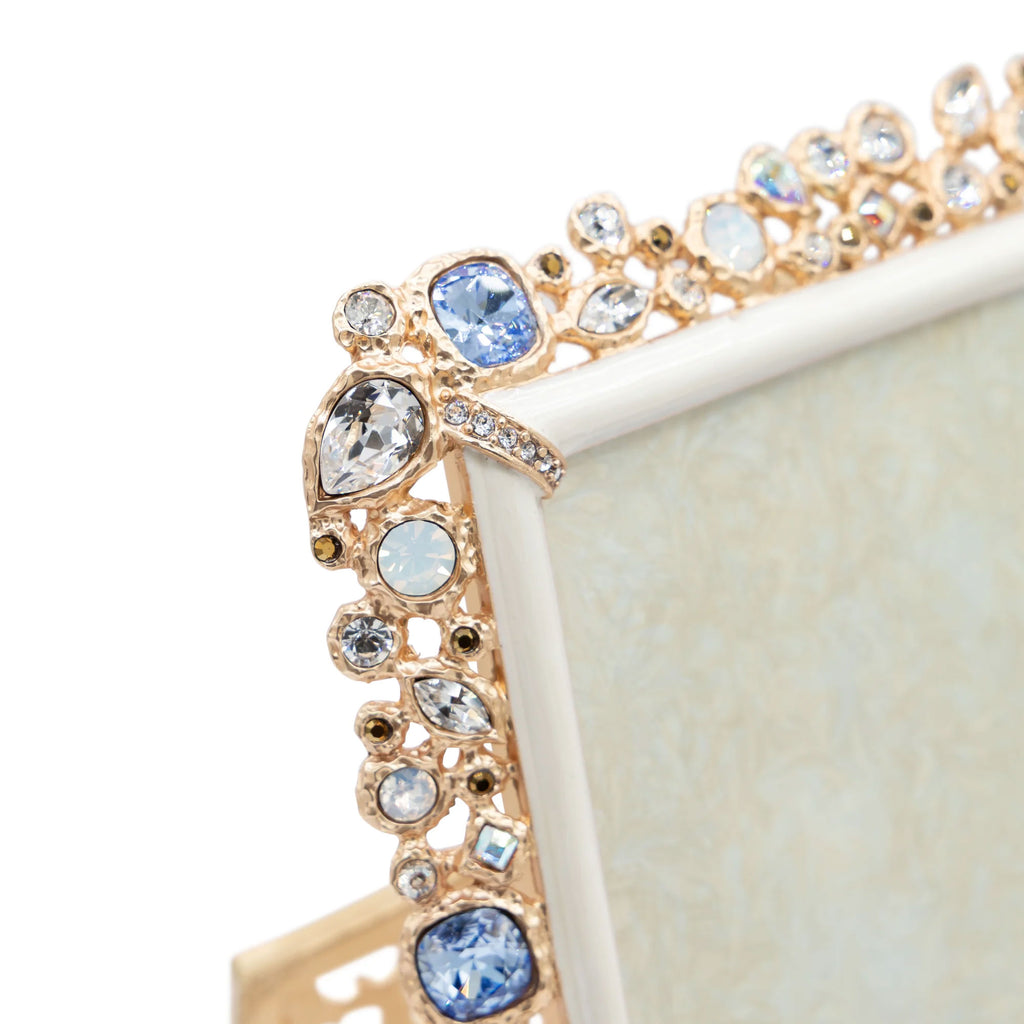 Emery Bejeweled 4" x 6" Frame - White Opal