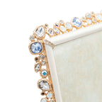 Leslie Bejeweled 5" x 7" Frame - White Opal