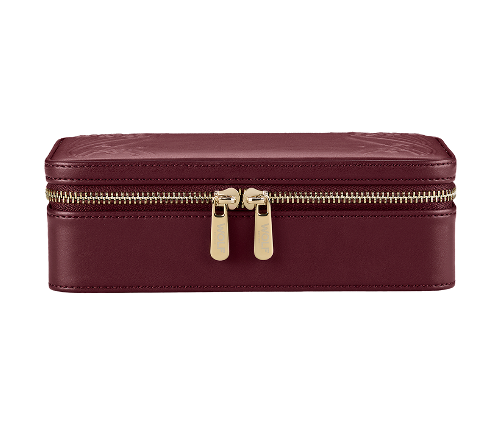 X Liberty Ianthe Medium Jewelry Zip Case - Burgundy
