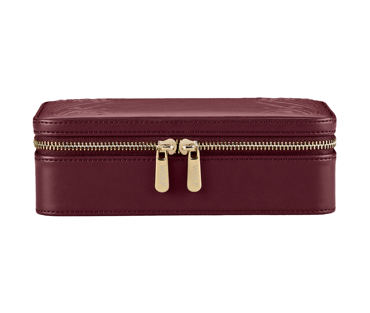 X Liberty Ianthe Medium Jewelry Zip Case - Burgundy