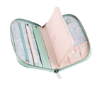 X LIBERTY Julia Interior Print Travel Jewelry Portfolio - Sage Green