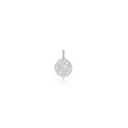 18kt Yellow Gold Small Diamond Pebble Locket
