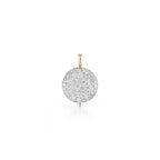 18kt Gold Medium Diamond Pebble Locket