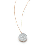 18kt Gold Medium Diamond Pebble Locket