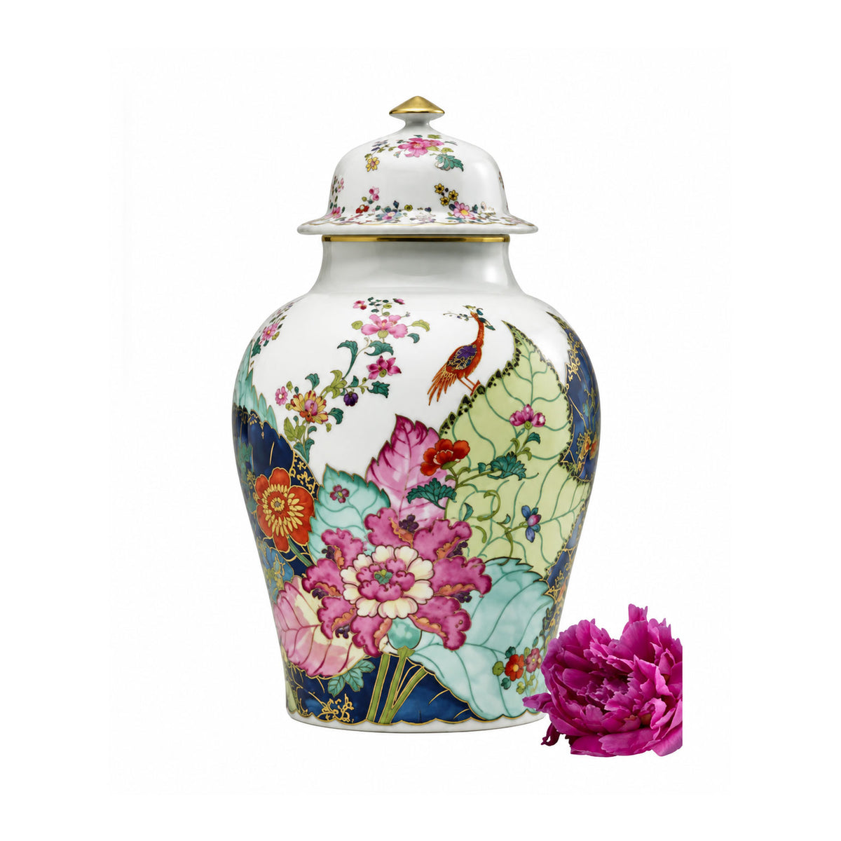 Tobacco Leaf Ginger Jar, Large