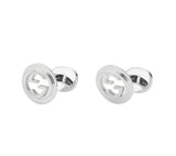 "Interlocking G" Sterling Silver Cufflinks