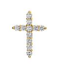 Louis Anthony 18kt Yellow Gold Diamond Cross Necklace