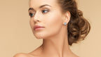 "Affair" Infinity Micro Diamond 14kt Yellow Gold Stud Earrings