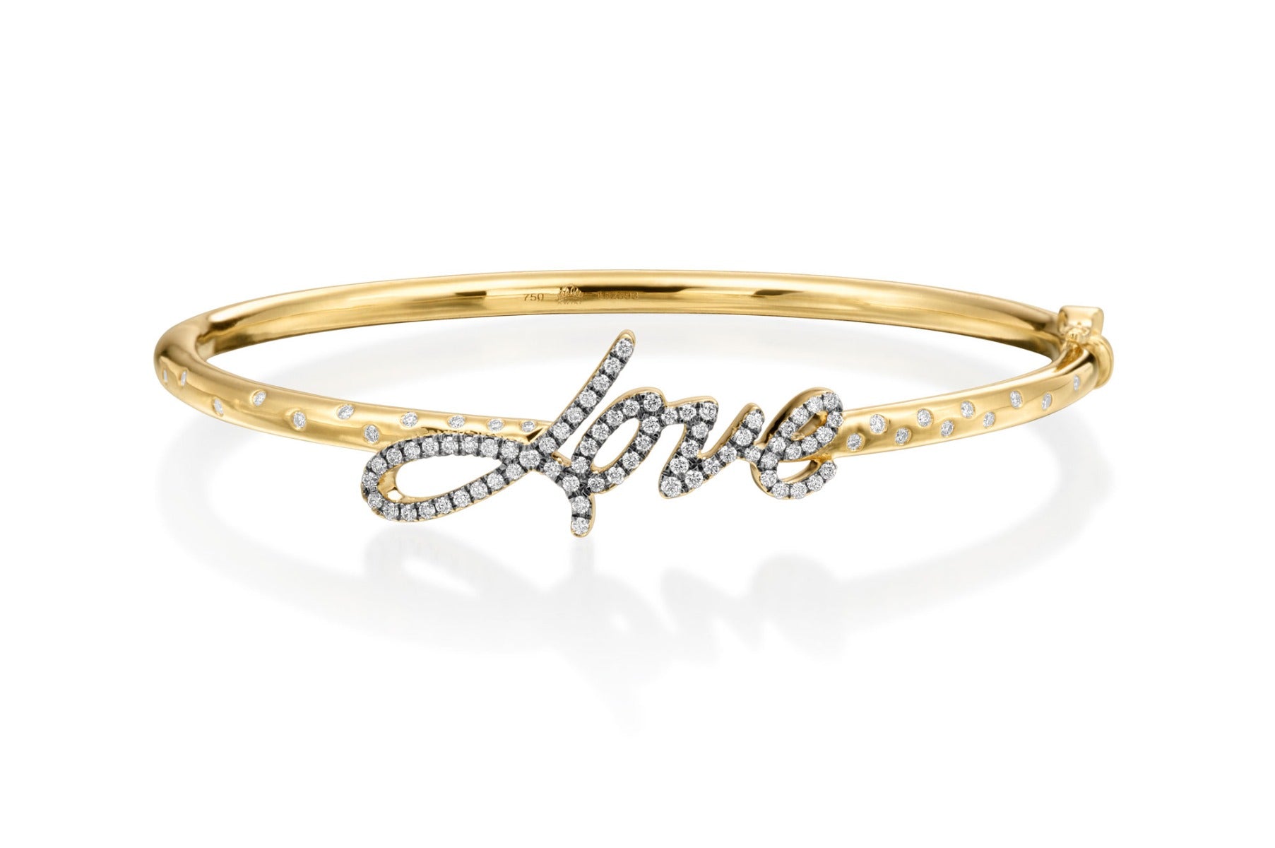 Louis Anthony Jewelers Love Letters Bangle with Diamonds