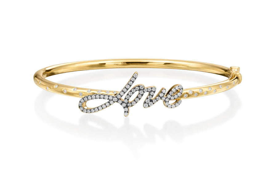 Louis Anthony Jewelers Love Letters Bangle with Diamonds
