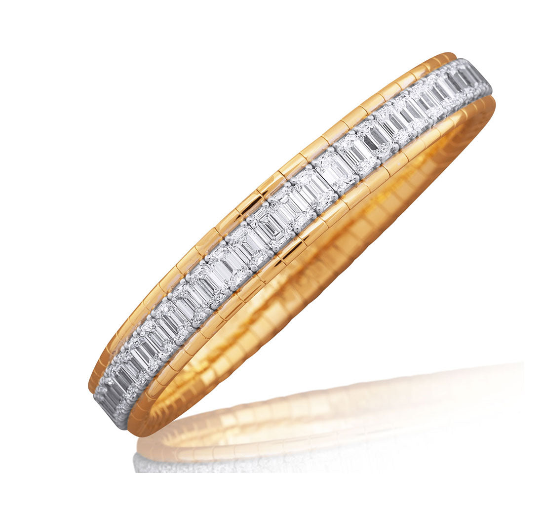 Picchiotti Xpandable™ Diamond 18kt  Yellow Gold Diamond Stretch Bracelet