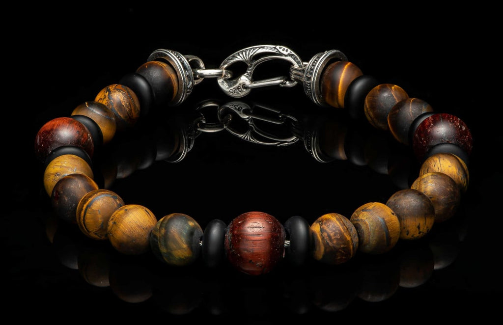 William Henry "Dragon Fire II" Beaded Large Bracelet