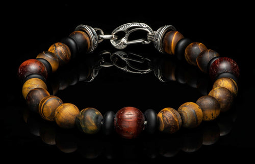 William Henry "Dragon Fire II" Beaded Large Bracelet