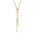 Graziela Gems Diamond Baguette Bolo Necklace