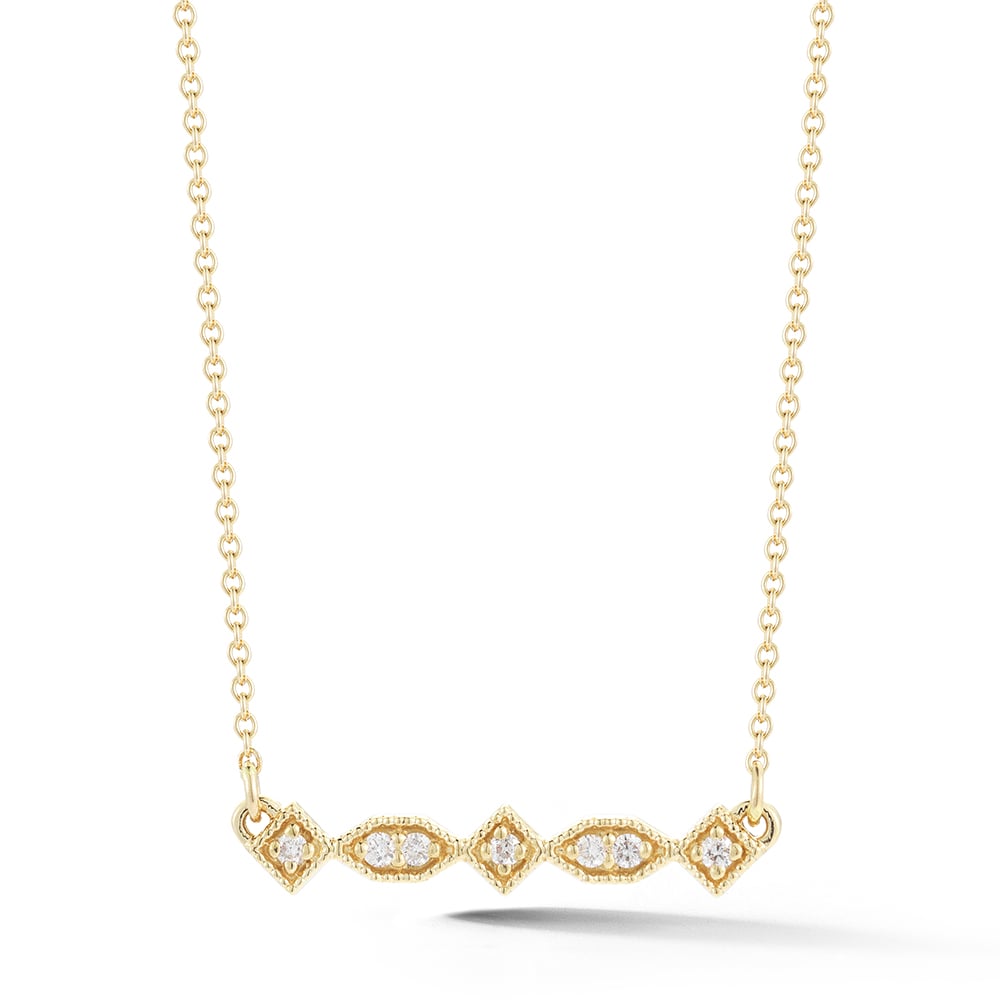 Barbela Design Diamond Chelsea 14kt Yellow Gold Necklace