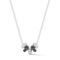 Barbela Design Odele 14kt White Gold Black & White Diamond Necklace