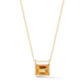 Barbela Design Isa Decade14kt Yellow Gold Citrine Necklace