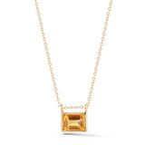 Barbela Design Isa Decade14kt Yellow Gold Citrine Necklace