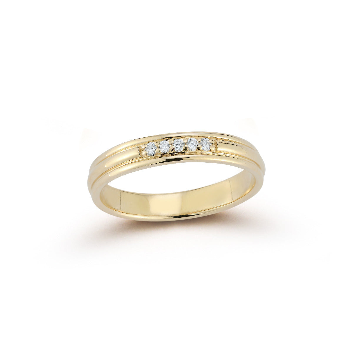 Barbela Design Diamond 14kt Yellow Gold Ring