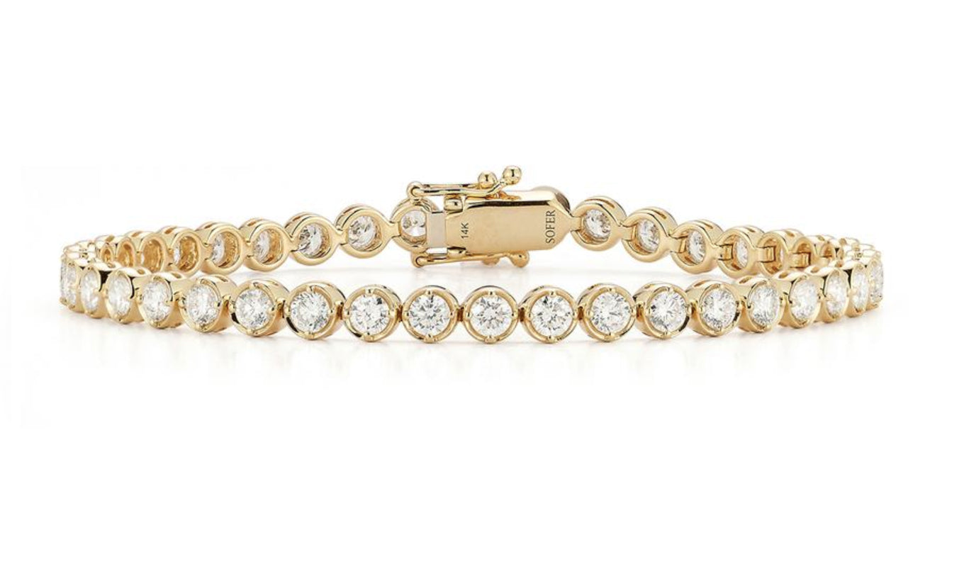 Beny Sofer Diamond Bracelet in 14kt Yellow Gold